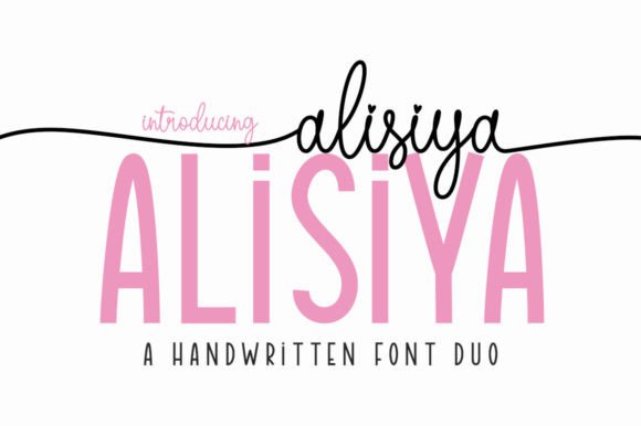Alisiya Font: A Luxurious Script and Sans Serif Duo for Craft Projects