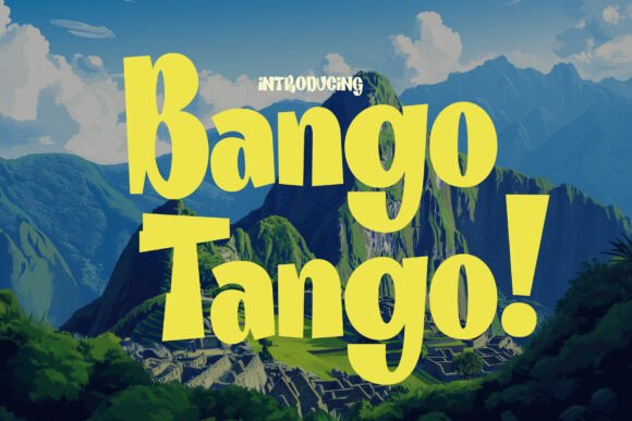 Bango Tango: A Playful Sans Serif Font for Editorial Design