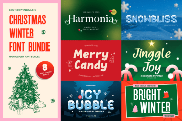 Christmas Winter Bundle: A Festive Typeface for Editorial Design