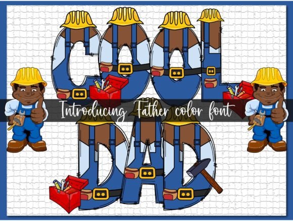 Cool Dad Font: A Colorful Typeface for Creative Makers