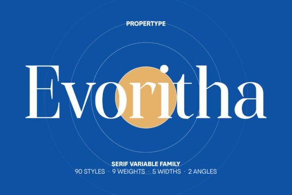 Evoritha: A Refined Serif Font for Editorial Excellence