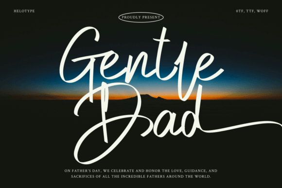 Gentle Dad Font: A Warm Script for Modern Web Design