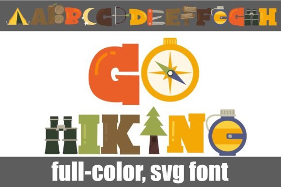 Go Hiking: A Color Font That Elevates Campaign Design