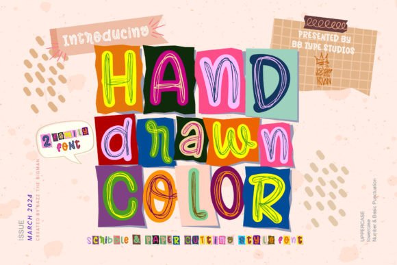 Hand Drawn Color: A Versatile Creative Font for Modern Design