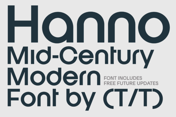 Hanno Typeface: A Modern, Mid-Century Font for Polished Branding