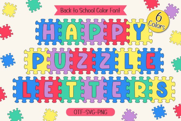 Happy Puzzle Font: A Playful Typeface for Editorial Design
