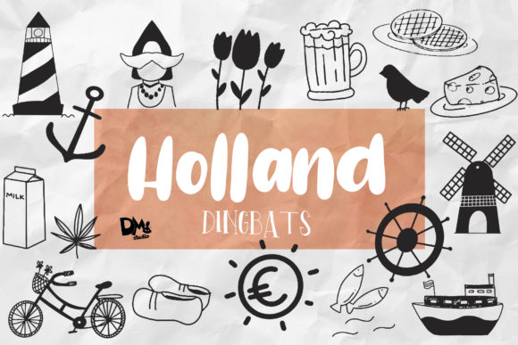 Holland Dingbats: A Typeface That Adds Creative Flair to Your Web Projects