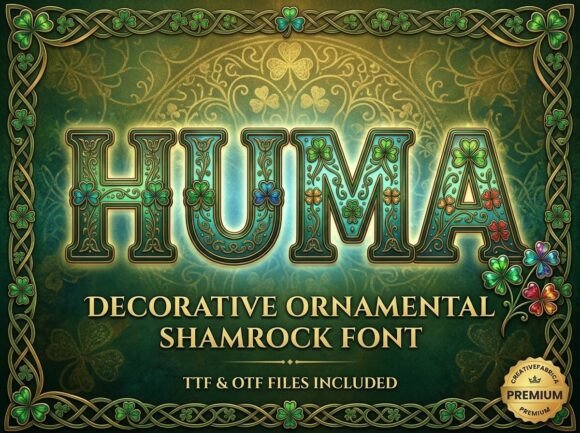Huma Font: A Premium Decorative Typeface for Editorial Design