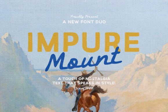 Impure Mount Font: A Nostalgic Typeface for Authentic Branding