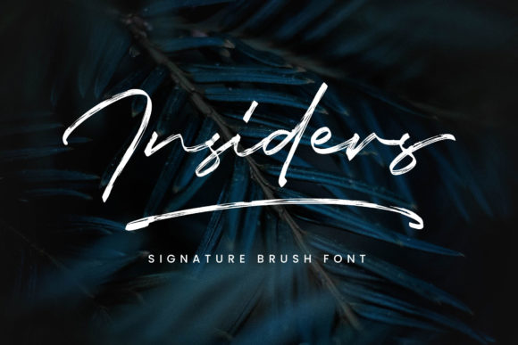 Insiders Font: A Refined Script for Editorial Elegance