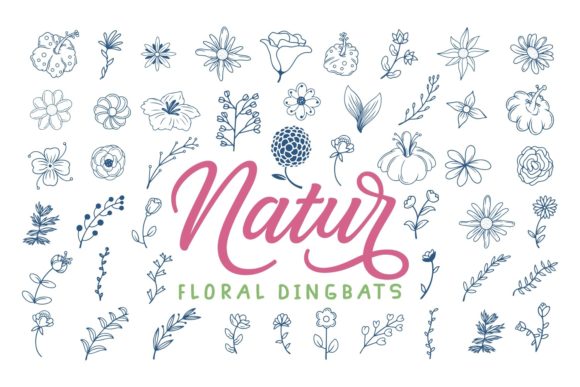 Natur Typeface: A Delightful Dingbat for Digital Design