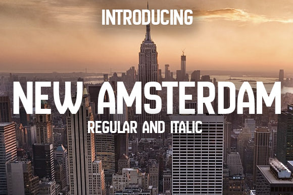 New Amsterdam Typeface: A Fresh Take on Clean Typography