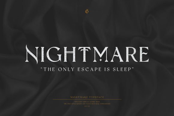 Nightmare Gothic Font: A Bold Typeface for Strong Campaigns