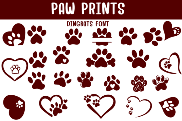 Paw Prints: A Playful Typeface for Creative Projects