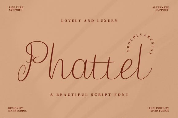 Phattel Font: A Romantic Script for Stronger Campaign Messaging