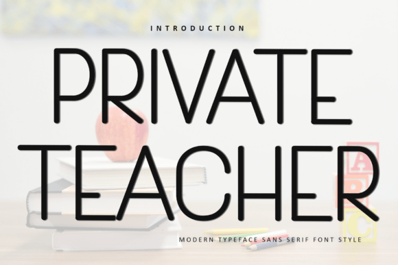 Private Teacher Font: A Festive Touch for Your Brand