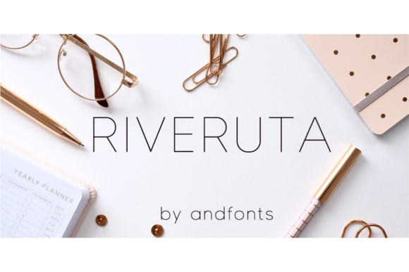 Riveruta Font: A Minimalist Typeface for Digital Design