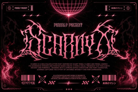 Scarnix: A Bold Typeface for Editorial Impact