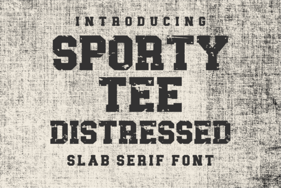 Sporty Tee Distressed: A Typeface That Elevates Your Brand