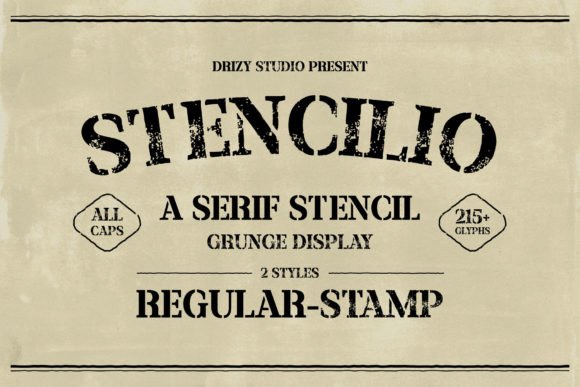 Stencilio: A Versatile Serif Font for Modern Designers