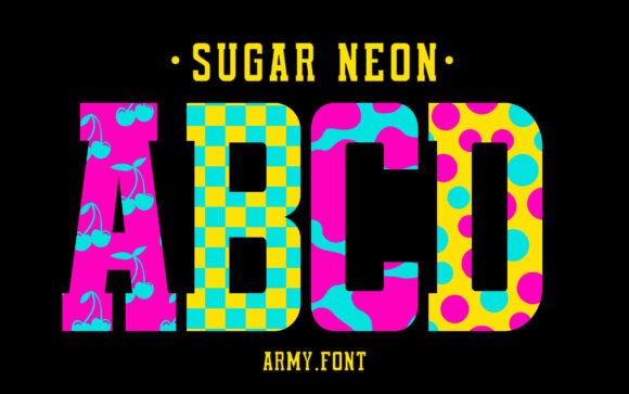 Sugar Neon Font: A Playful Typeface for Festive Editorial Design