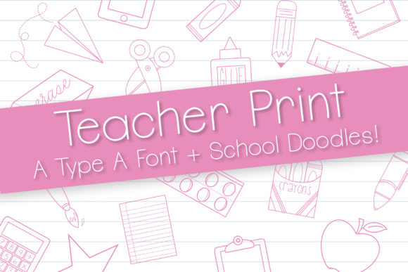 Teacher Print: A Clean, Modern Font for Digital Design