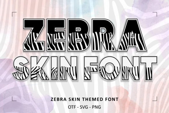 Zebra Skin Typeface: A Wildly Creative Font for Safari-Themed Designs
